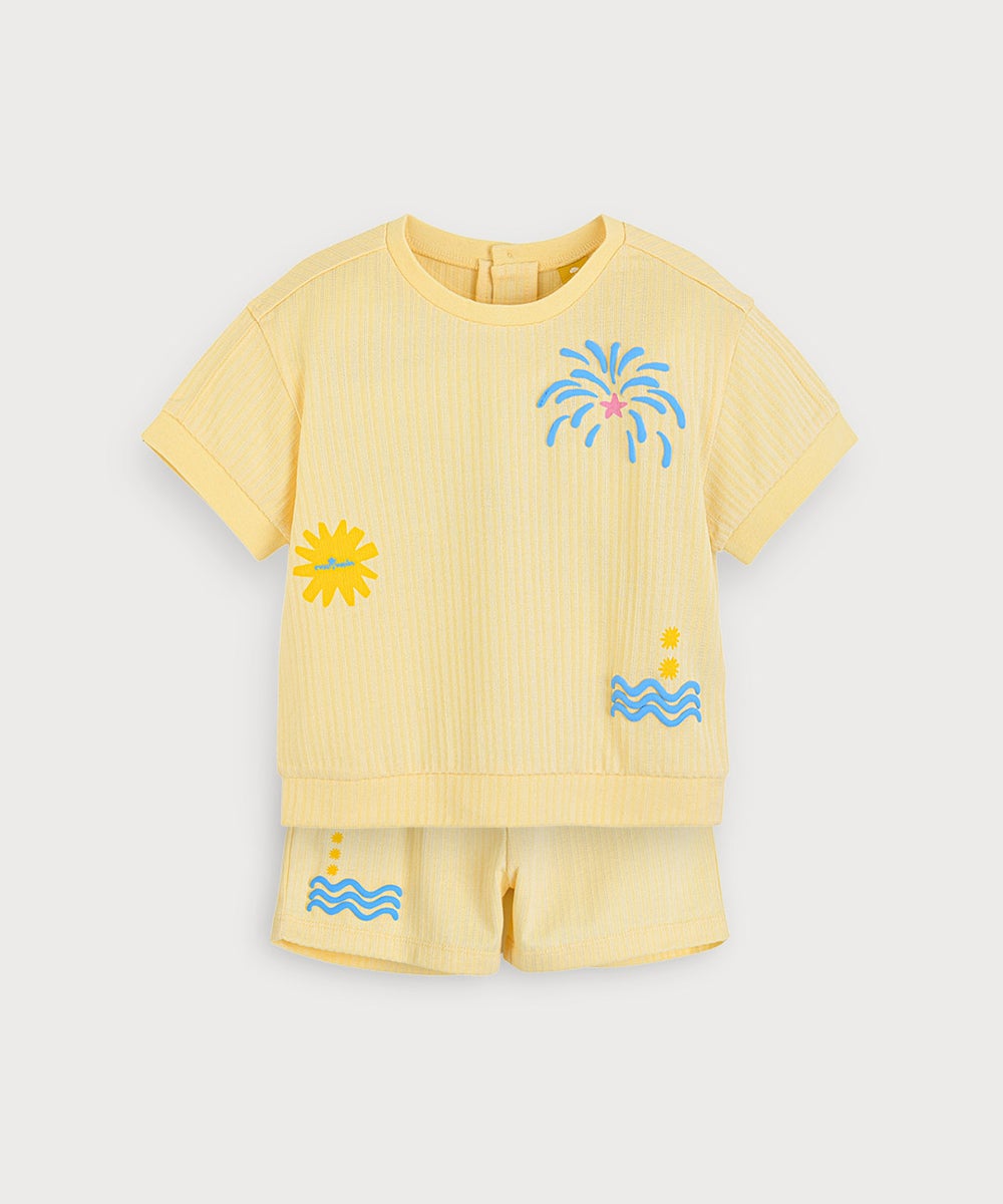 セットアップ】サマースパーク半袖トップス&ショートパンツ