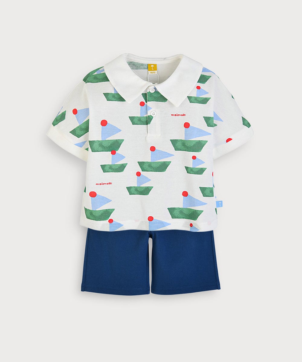 セットアップ】サンシャイン＆ボート半袖トップス&パンツ | おしゃれな