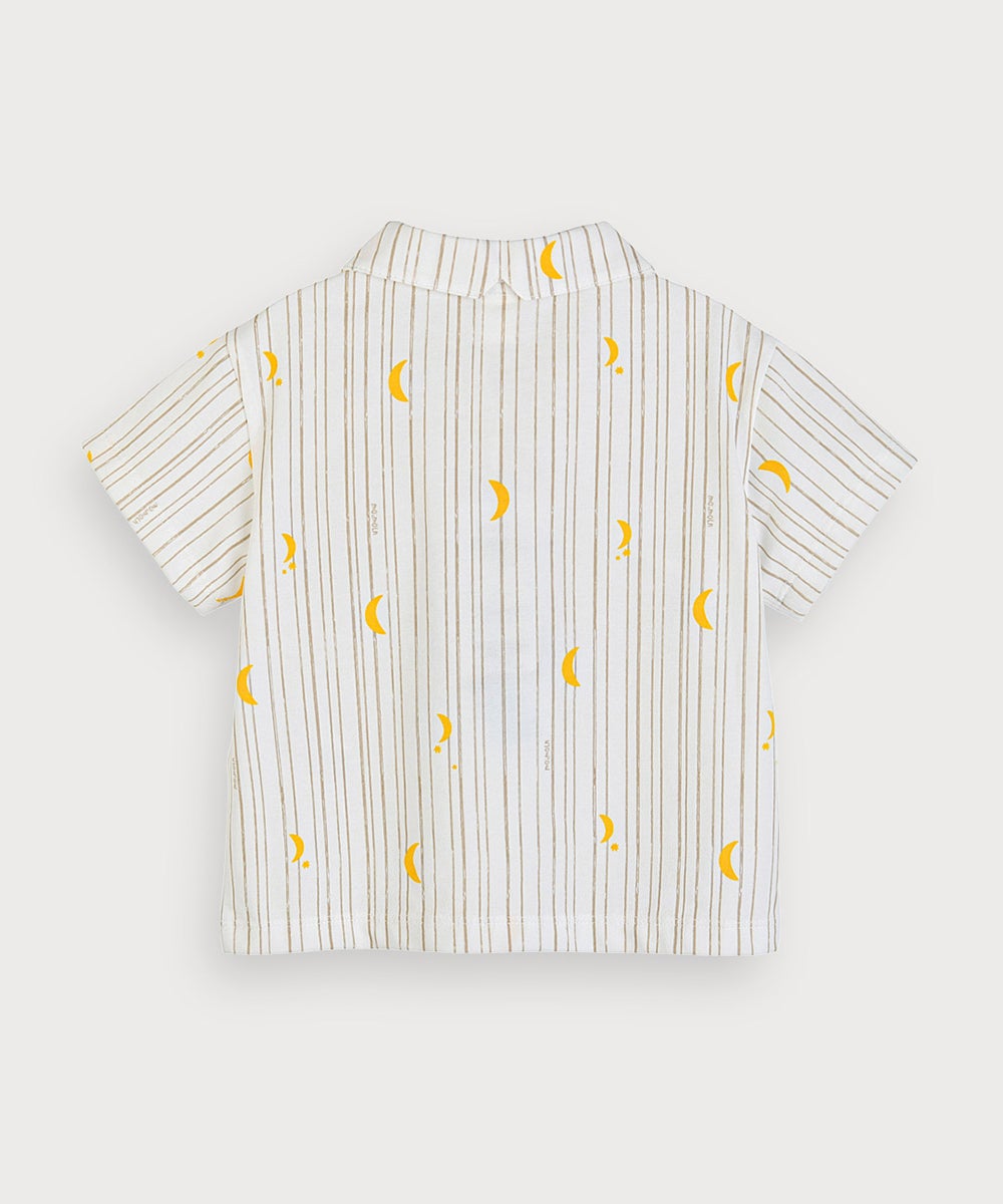 ミニモン✩.*˚ リエットスキッパーカラー半袖Tシャツ | おしゃれな子供服 moimoln