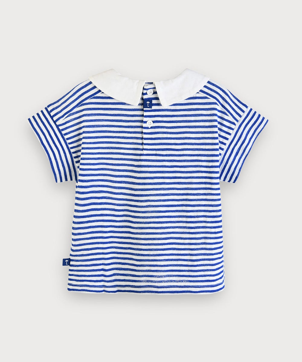 マリンボーダーミニカラー半袖Tシャツ | おしゃれな子供服 moimoln