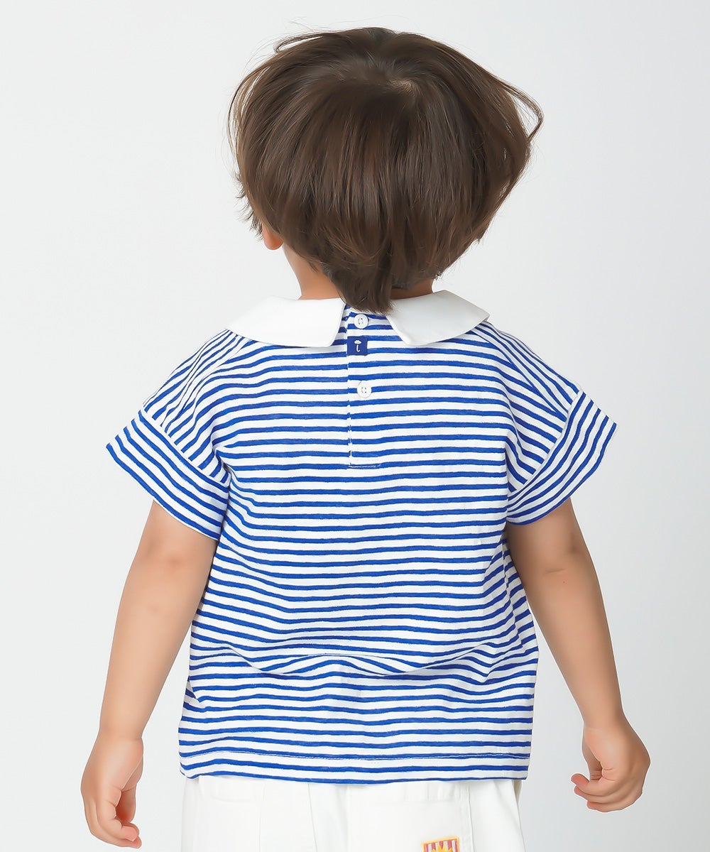 マリンボーダーミニカラー半袖Tシャツ | おしゃれな子供服 moimoln