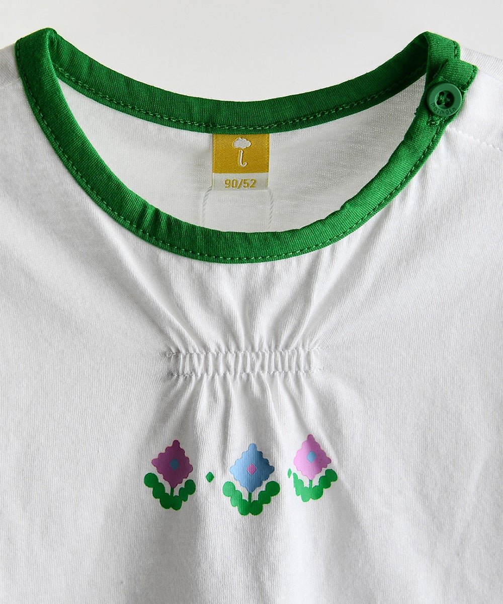 ダイヤフラワー半袖Tシャツ | おしゃれな子供服 moimoln（モイモルン