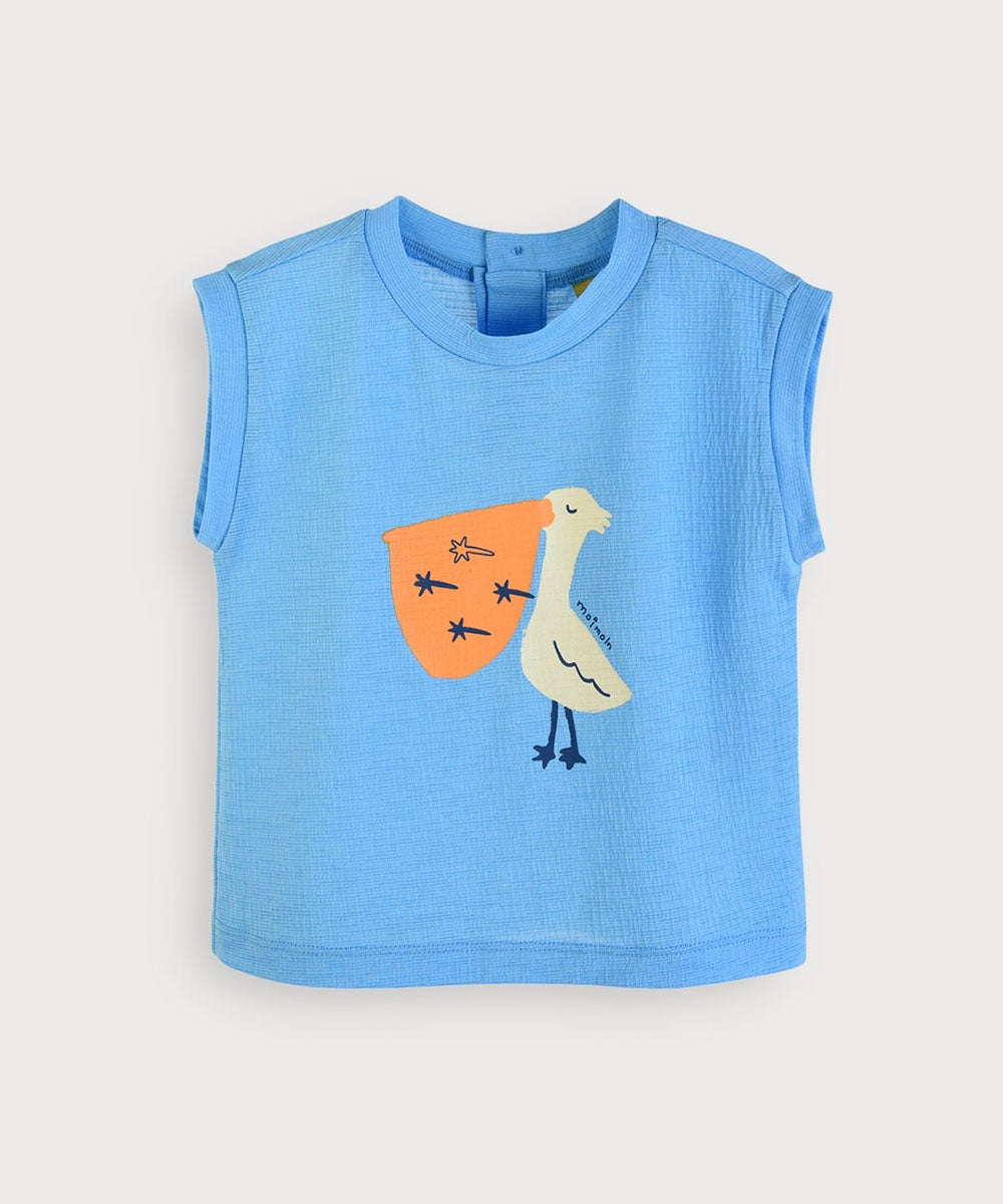 SOFT&】【セットアップ】ペリカンノースリーブTシャツ＆パンツ