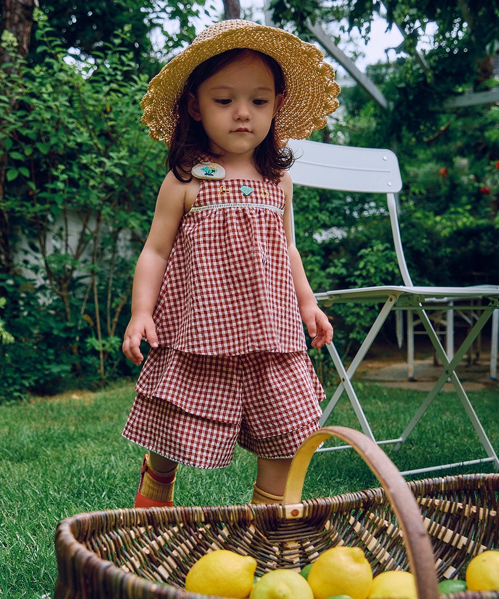 a*n様 新品 ロンパース ブルー 80 ブルーミニスクエア長袖ロンパース | おしゃれな子供服 moimoln