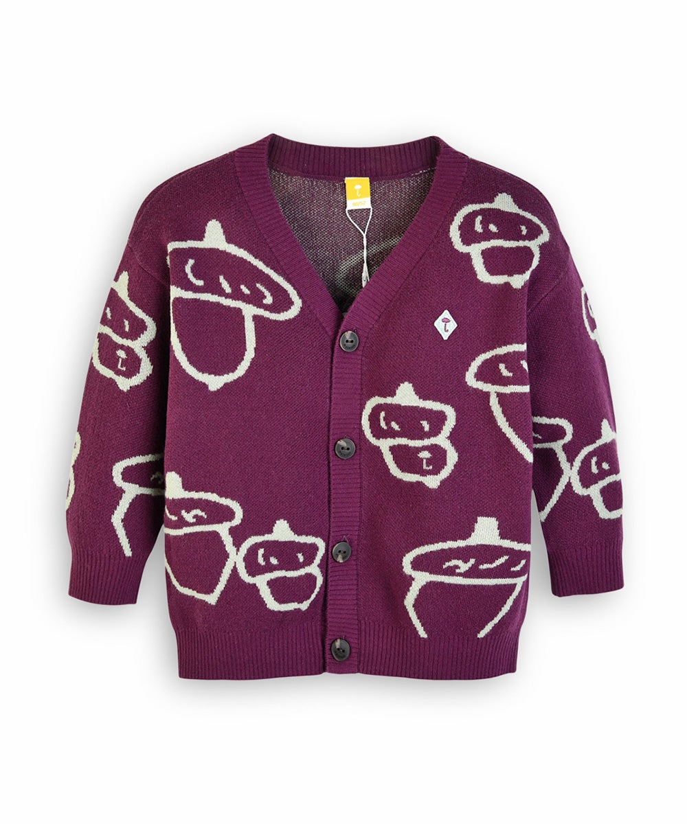 どんぐりの服 どんぐりモチーフニットカーディガン | おしゃれな子供服 moimoln