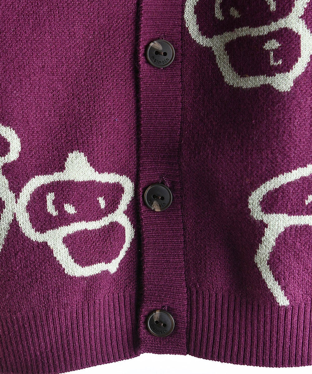 どんぐりモチーフニットカーディガン | おしゃれな子供服 moimoln